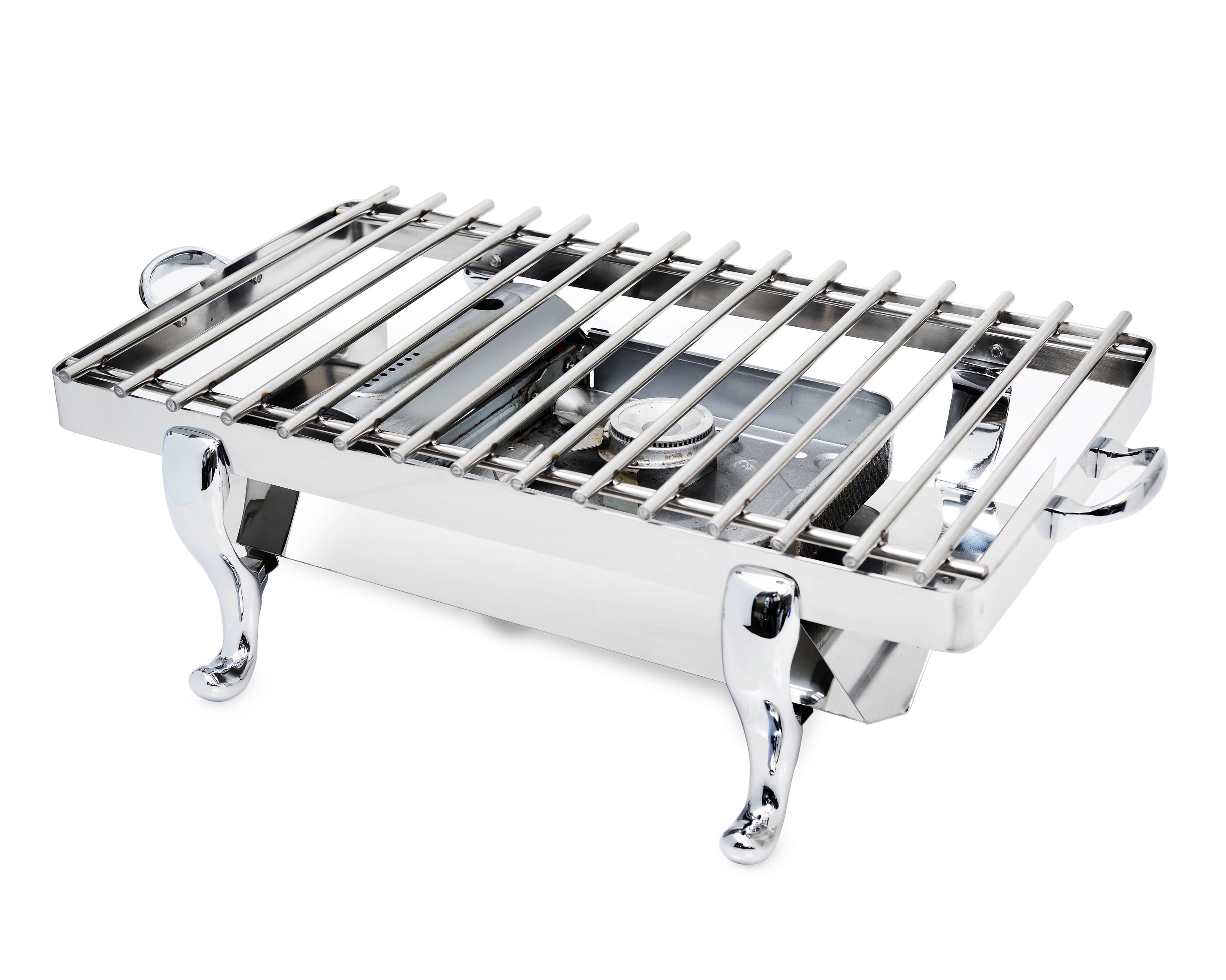 Park Avenue Grill Stand, Stainless Steel