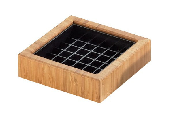 Bamboo 4" x 4" Square Drip Tray