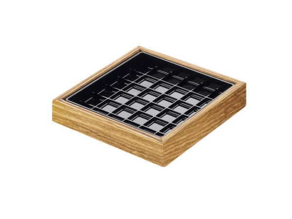 6" Rustic Pine Square Pine Wood Tray