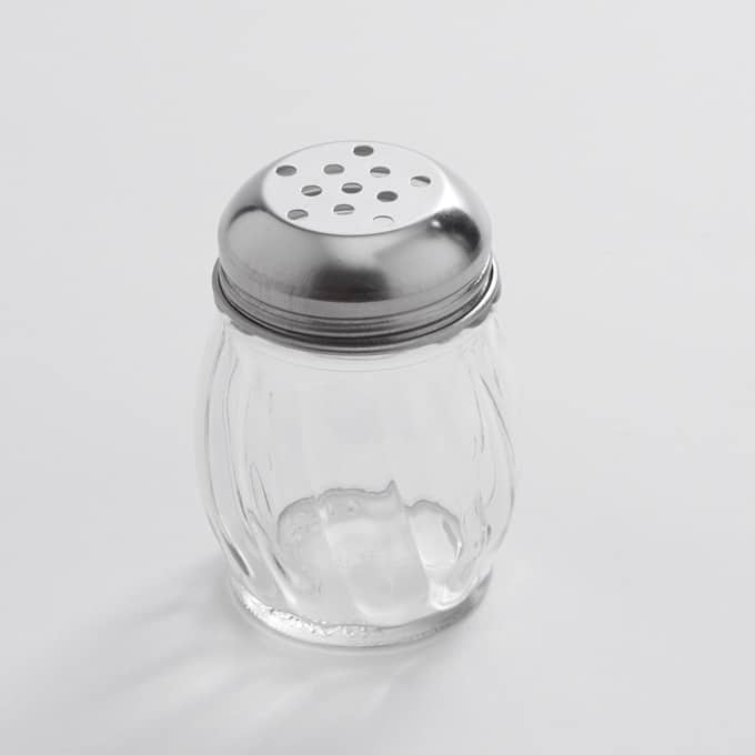 Swirl Glass Cheese Shaker, 6 oz.