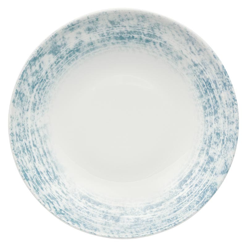 Shabby Chic Deep Coupe Plate, 8-1/4", Structure Blue