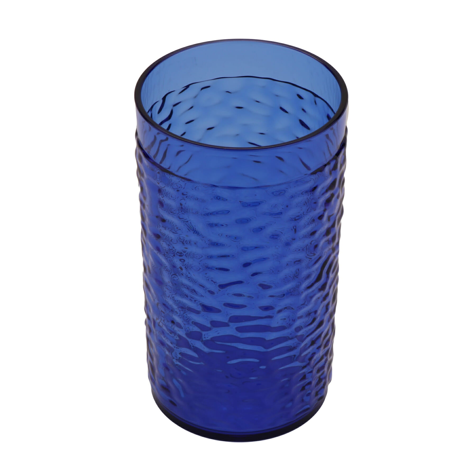 Waikiki™ 12 oz. Hammered Plastic Tumbler, Cobalt Blue