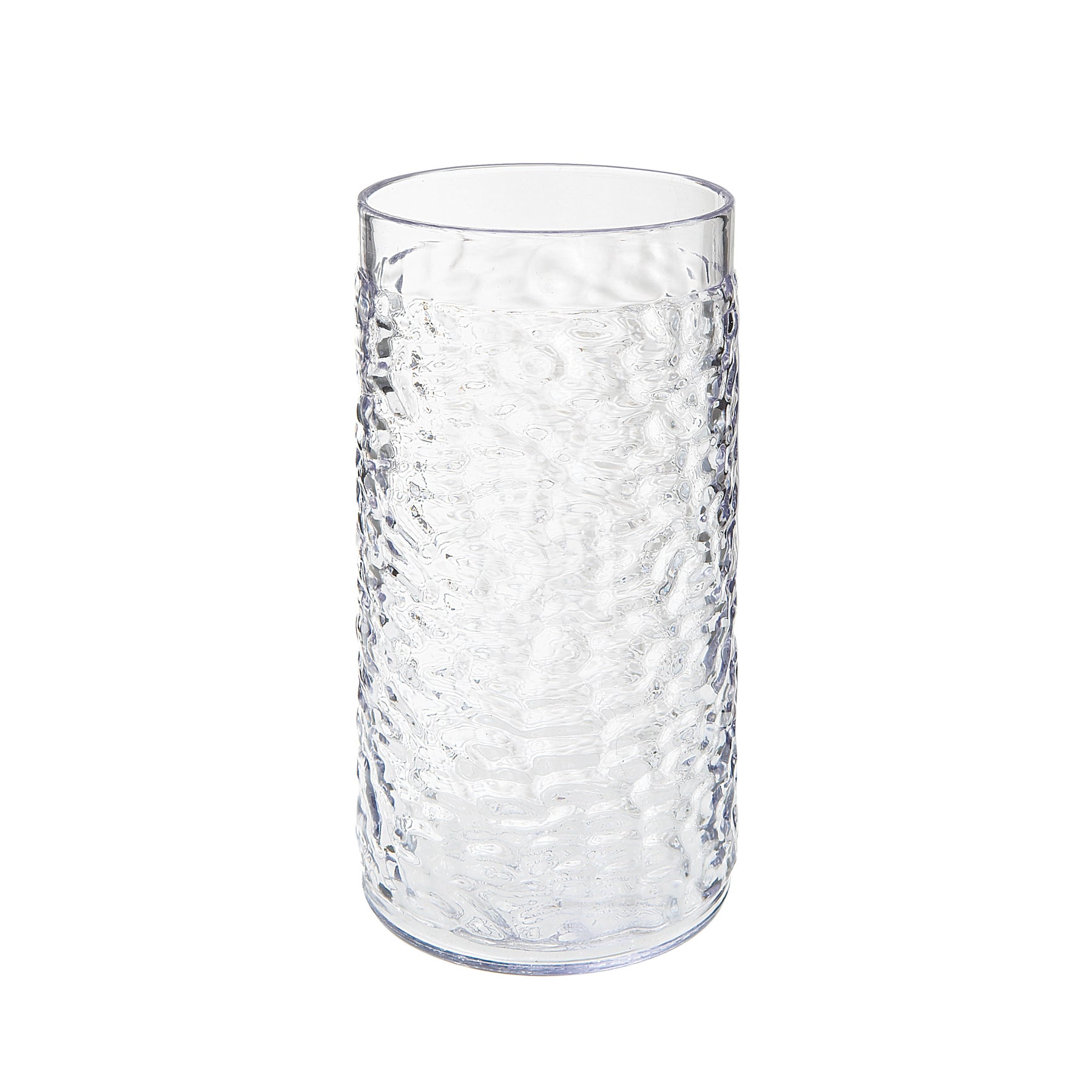 Waikiki™ 16 oz. Hammered Plastic Tumbler, Clear