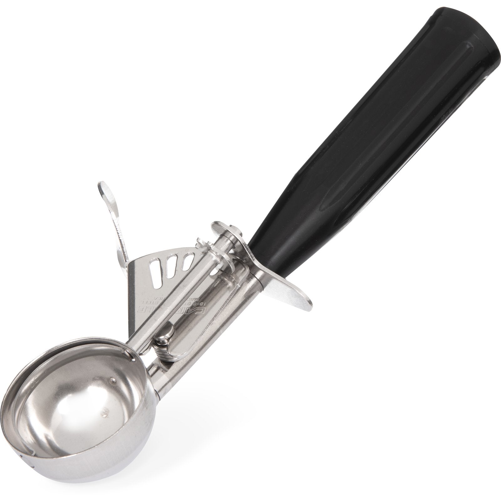 Disher, size-30, 1-1/4 oz, 1-3/4" dia. round bowl, Black
