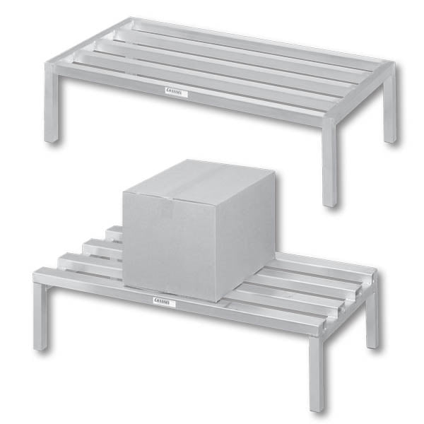 36" x 20" x 12" C-Channel Aluminum Dunnage Rack, Standard Series - 2,500 lb. Capacity