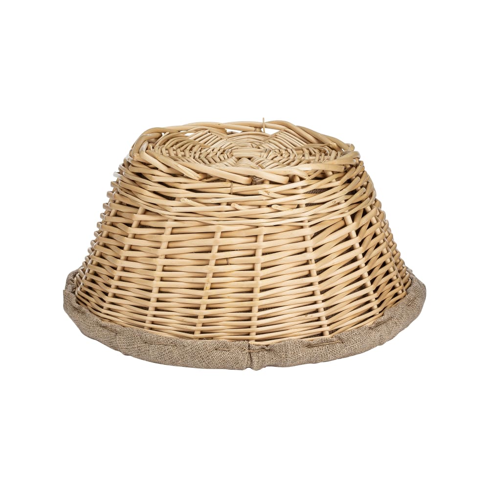11 1/2" Round Banneton Proofing Basket, 4 lb., Linen Lined