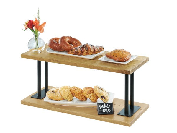 24" Rustic Pine Pine Wood Riser