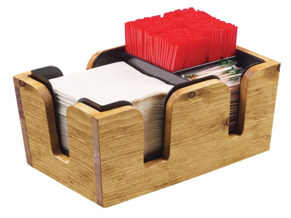 10.75" Rustic Pine Pine Wood Organizer