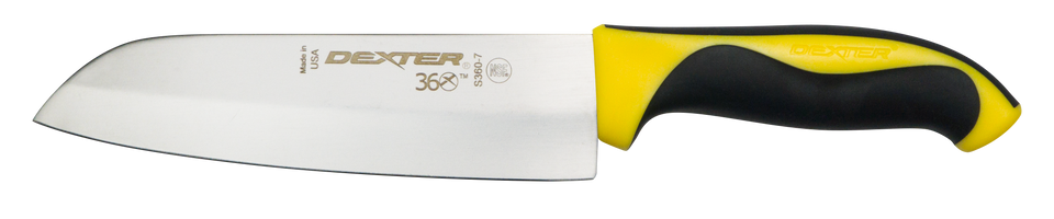 Dexter® 360™ Santoku Knife, 7", Yellow