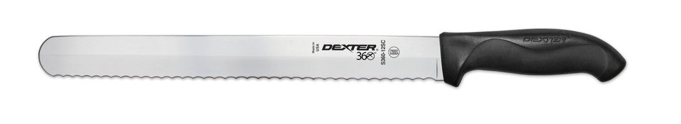 Dexter® 360™ Scalloped Slicer, 12", Black