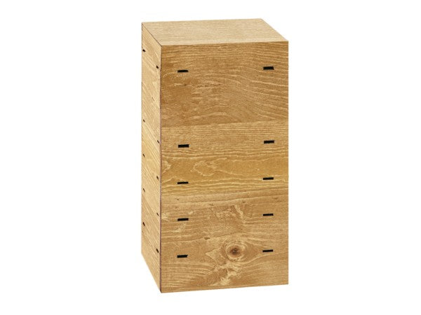 9" Rustic Pine Square Pine Wood Riser