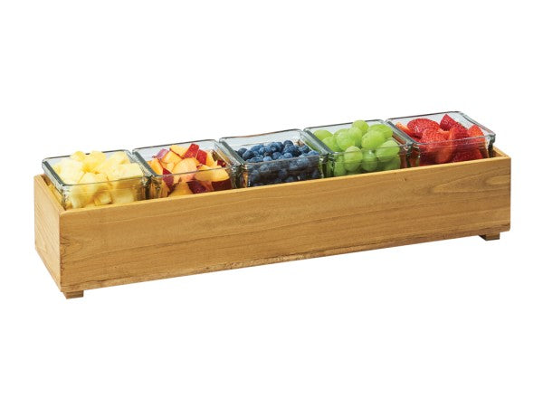 20" Rustic Pine Rectangular Pine Wood Item, 5"D