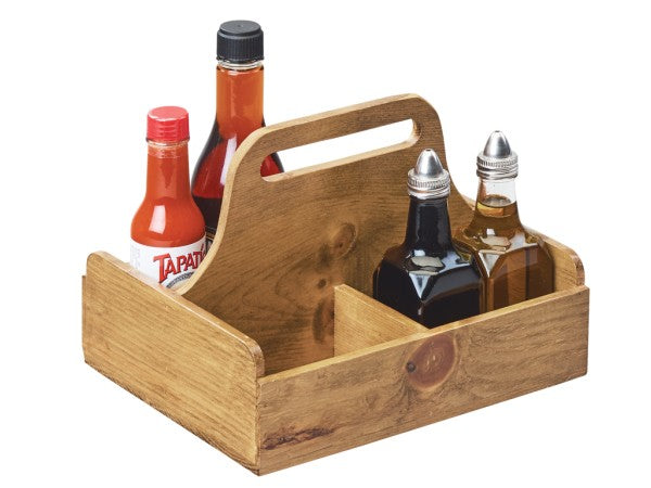 9.75" Rustic Pine Rectangular Pine Wood Item
