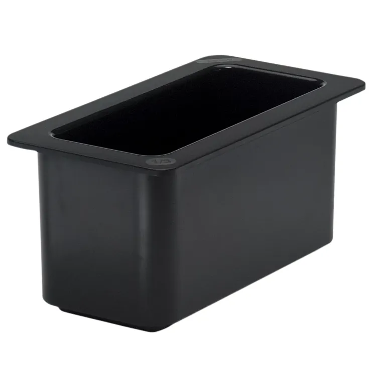 Coldfest Gastronorm Pan, 1/3 size, 6" deep, black