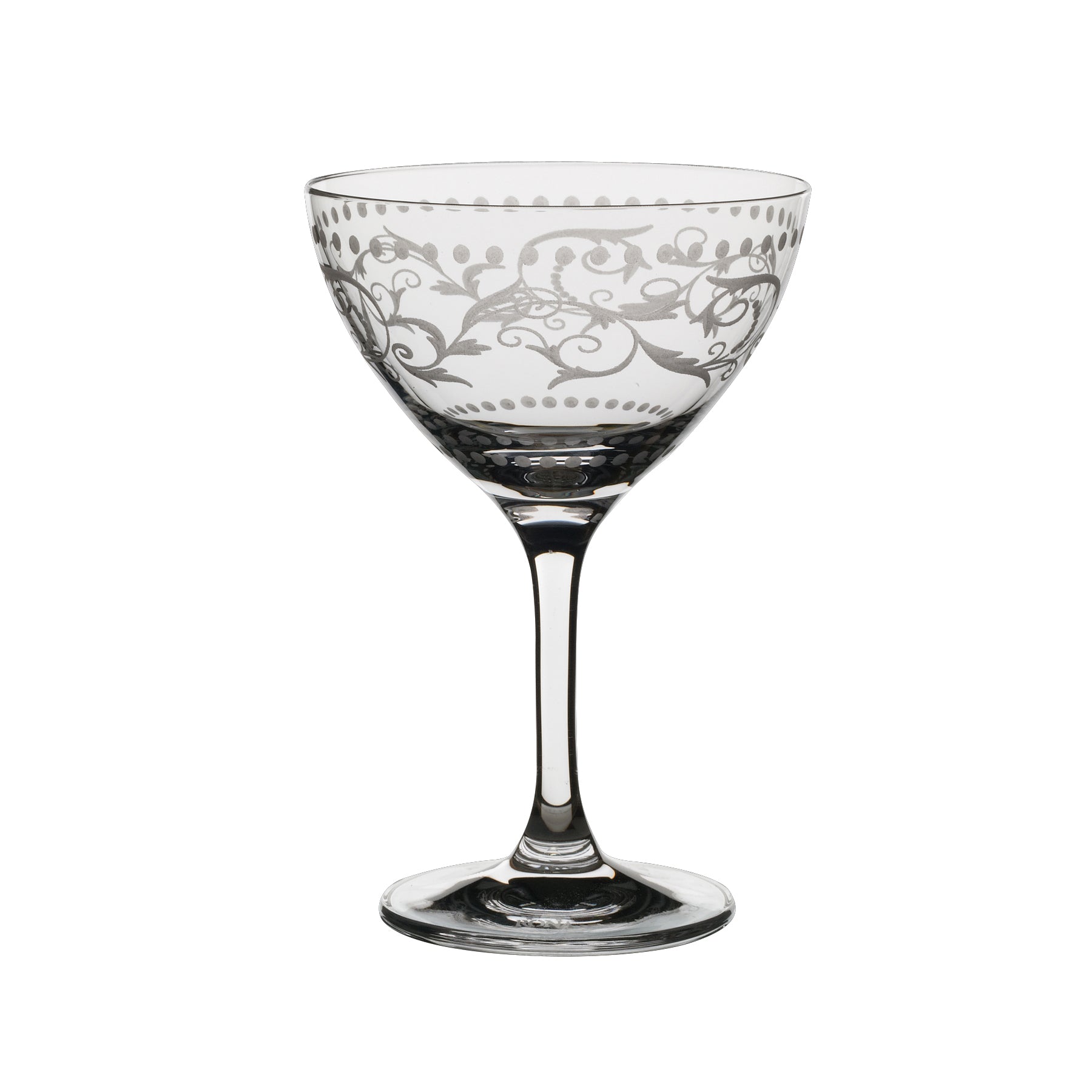 Martini Cocktail Glass 3.75" Dia. (8.0 Oz) Vintage Dots