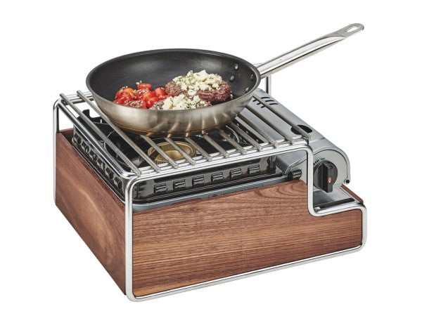 Mid-Century Walnut Butane Stove Frame