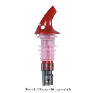 1-1/2 oz. Posi-Por™ 2000 Liquor Pourer, Red with No Collar