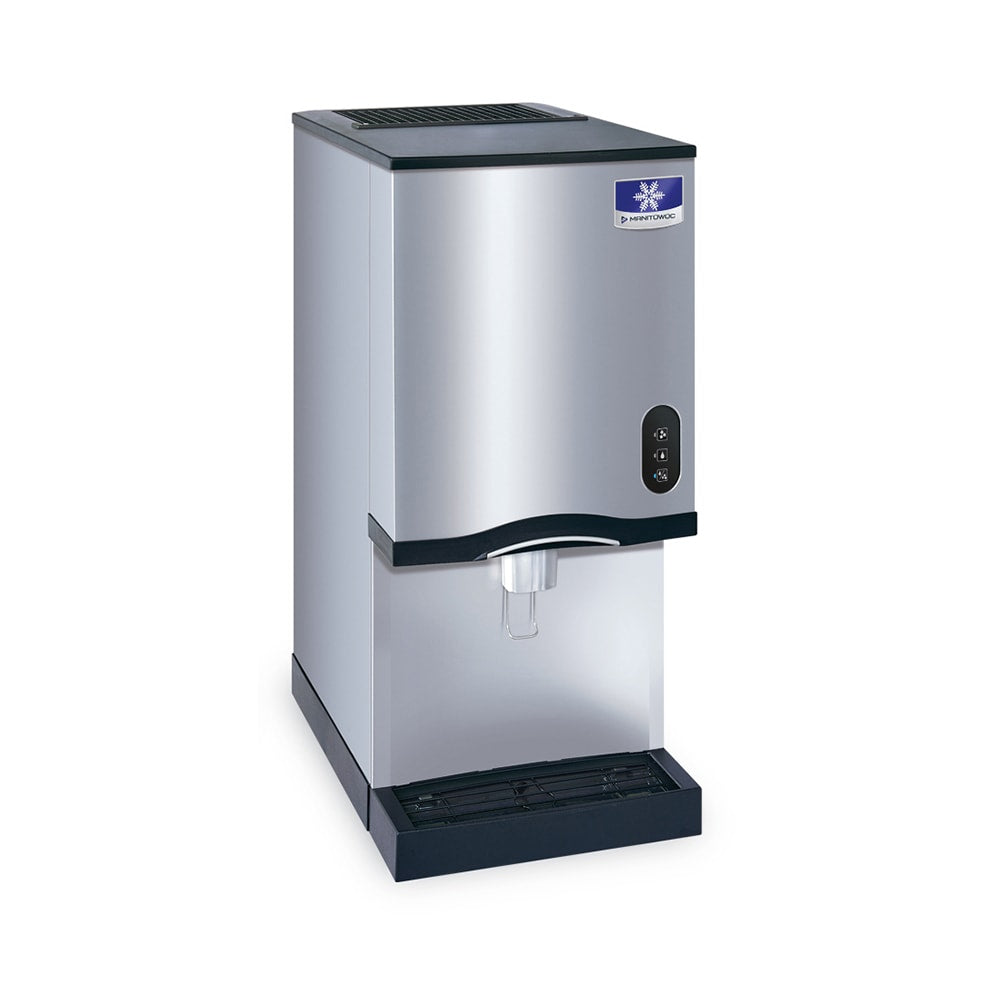 16.25" Nugget Ice & Water Dispenser Lever-Activated - 10 lb Bin, Air Cooled