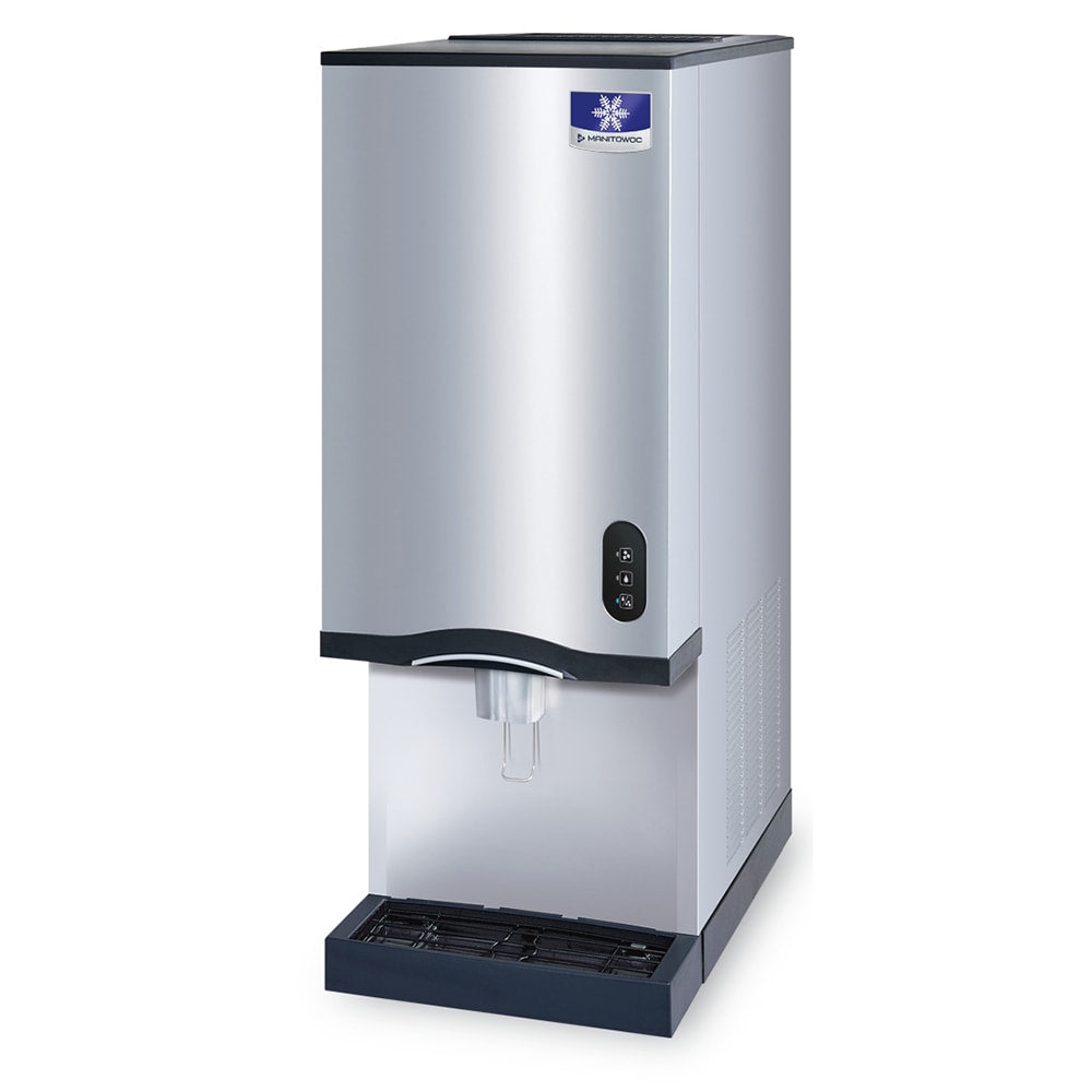 16.25" Nugget Ice & Water Dispenser Lever-Activated - 20 lb Bin, Air Cooled