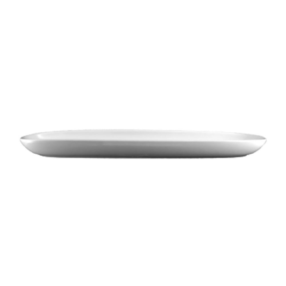 13-3/4" Bright White Oval Canoe Platter