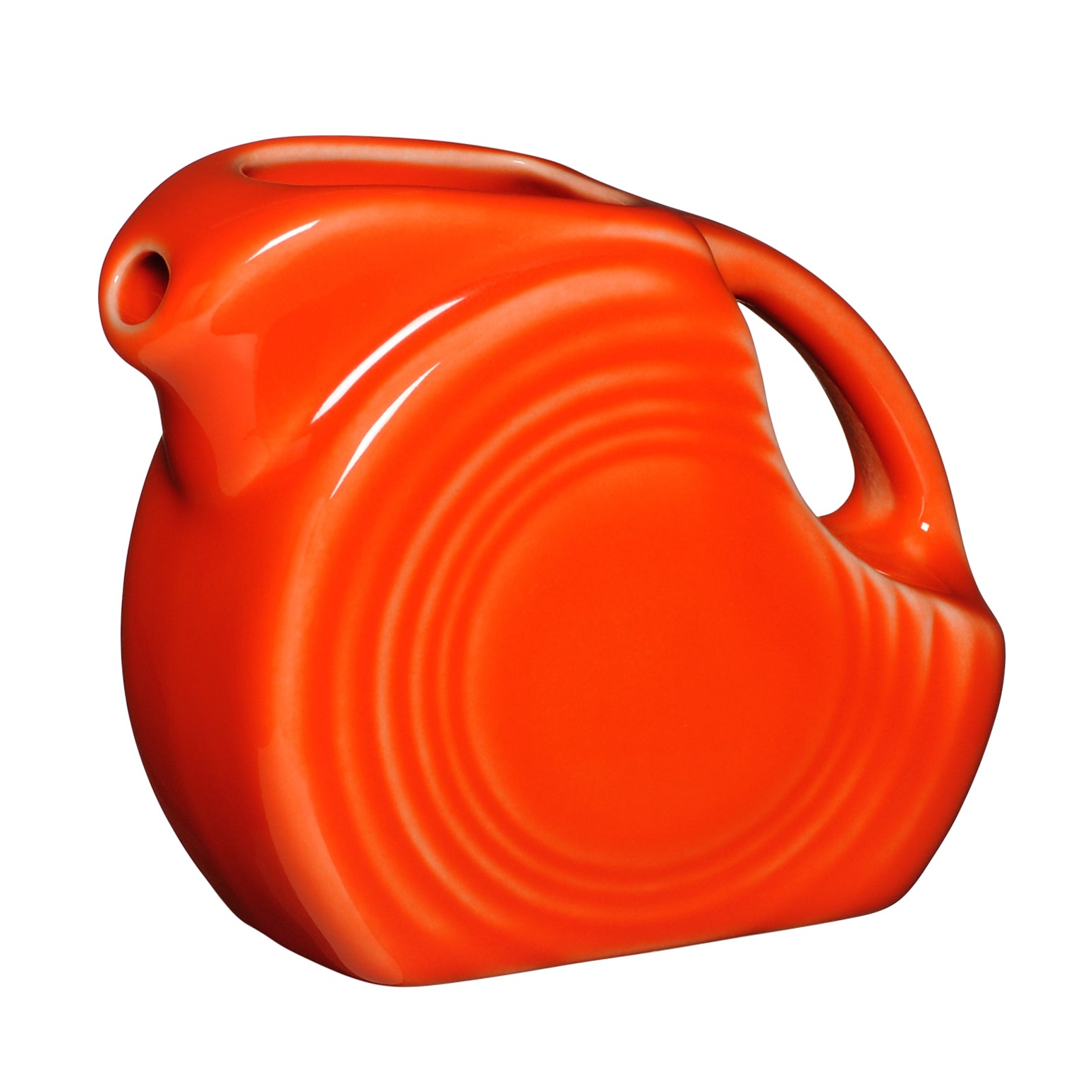 Disc Pitcher L 3.625" W 1.75" (5.0 Oz) Fiesta Poppy