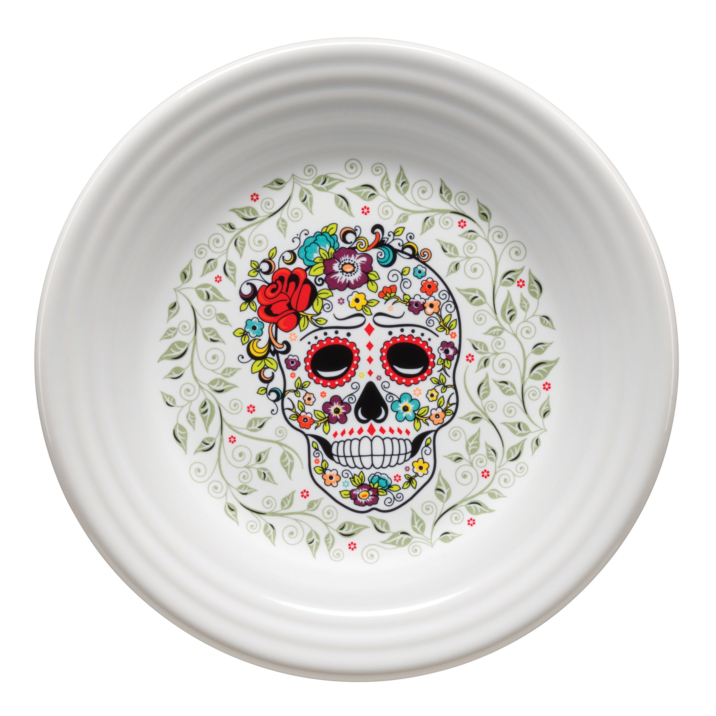 Plate 9.0" Dia. Skull And Vine