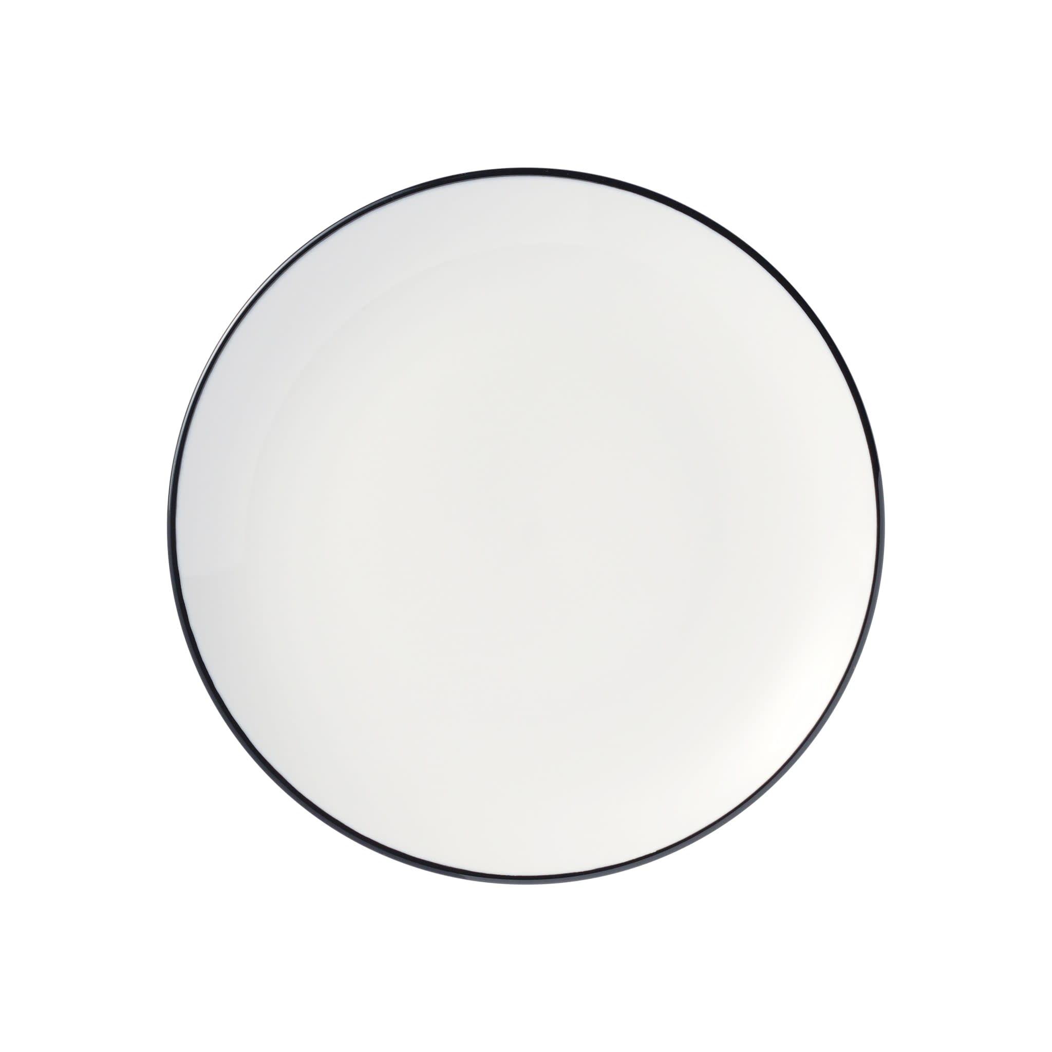 Porcelana Linea 8.25" Coupe Plate, Black