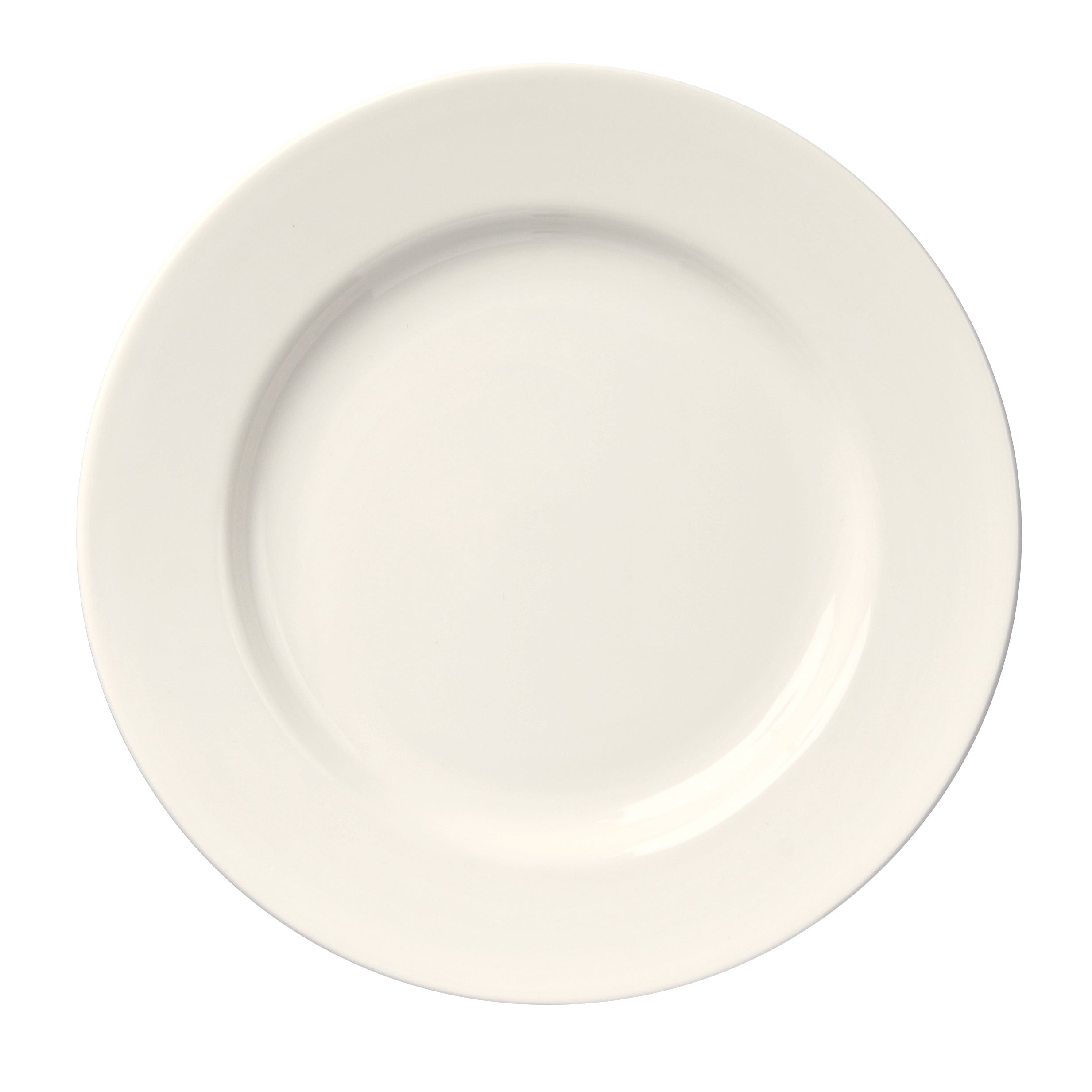Rolled Edge Plate 10.625" Dia. Undecorated