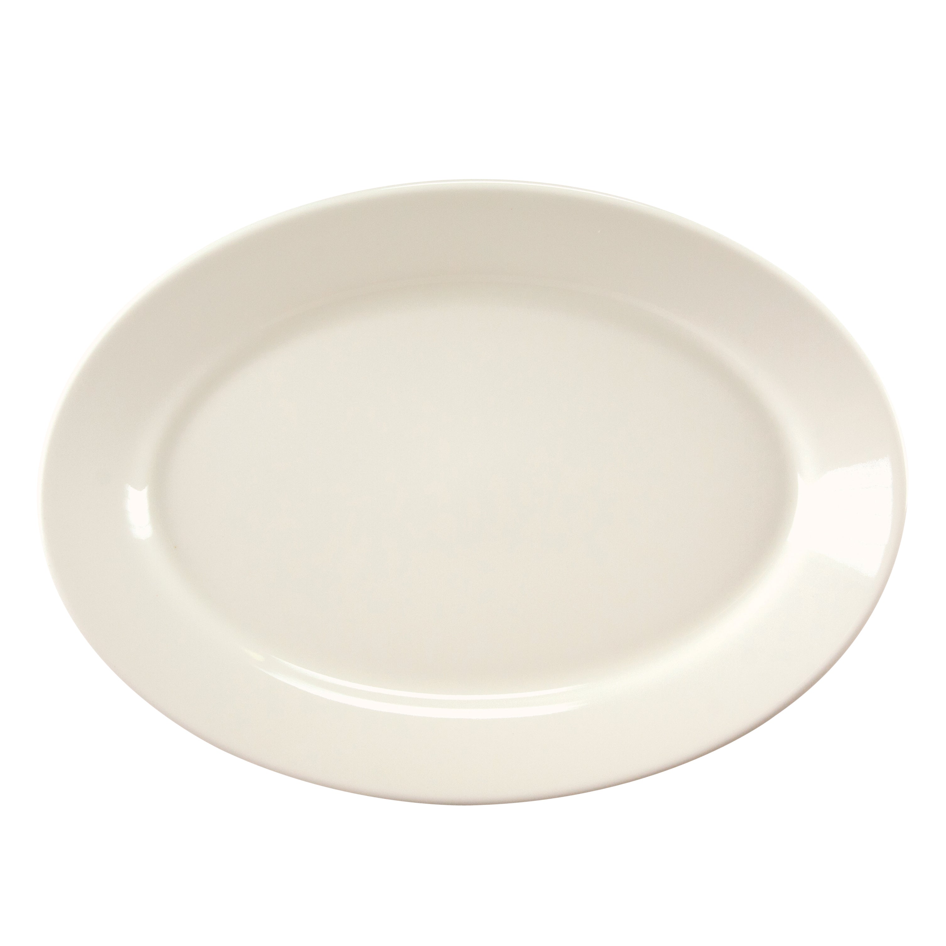 Rolled Edge Oval Platter L 12.5