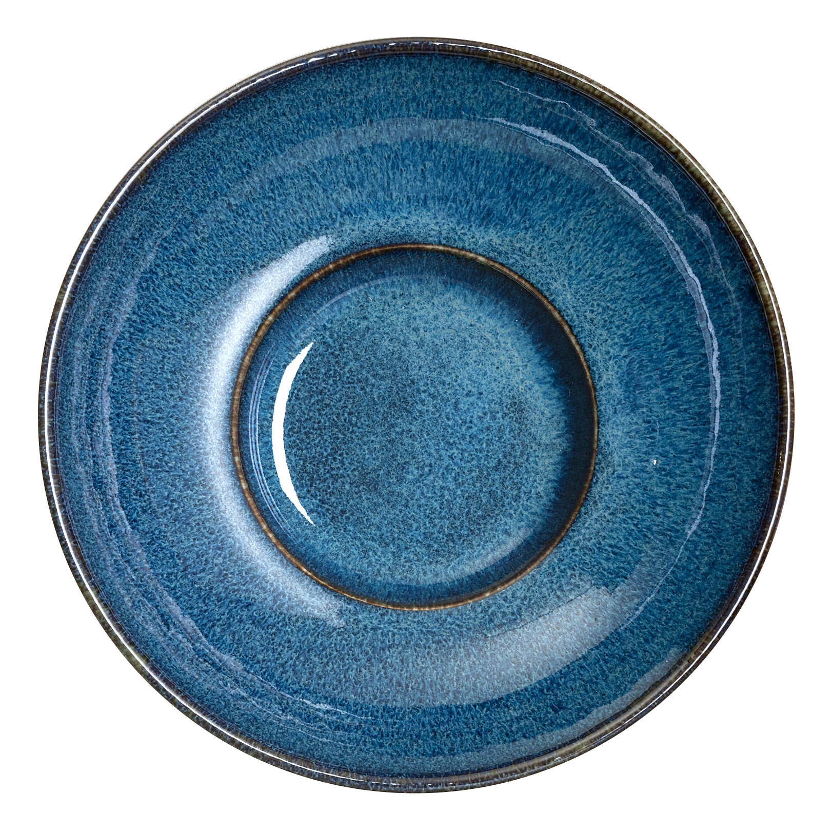 Bowl Coupe Rimmed 8.0" Dia. (31.25 Oz) Wabi Sabi Indig