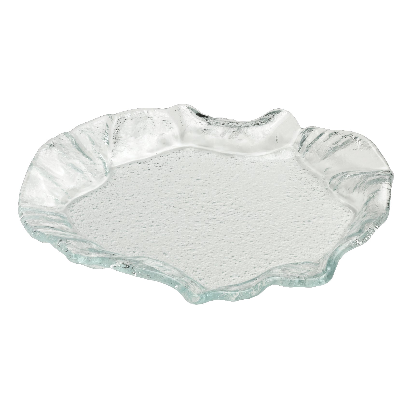 Large Round Flat Plate L 9.875" W 10.0" Ch Venus