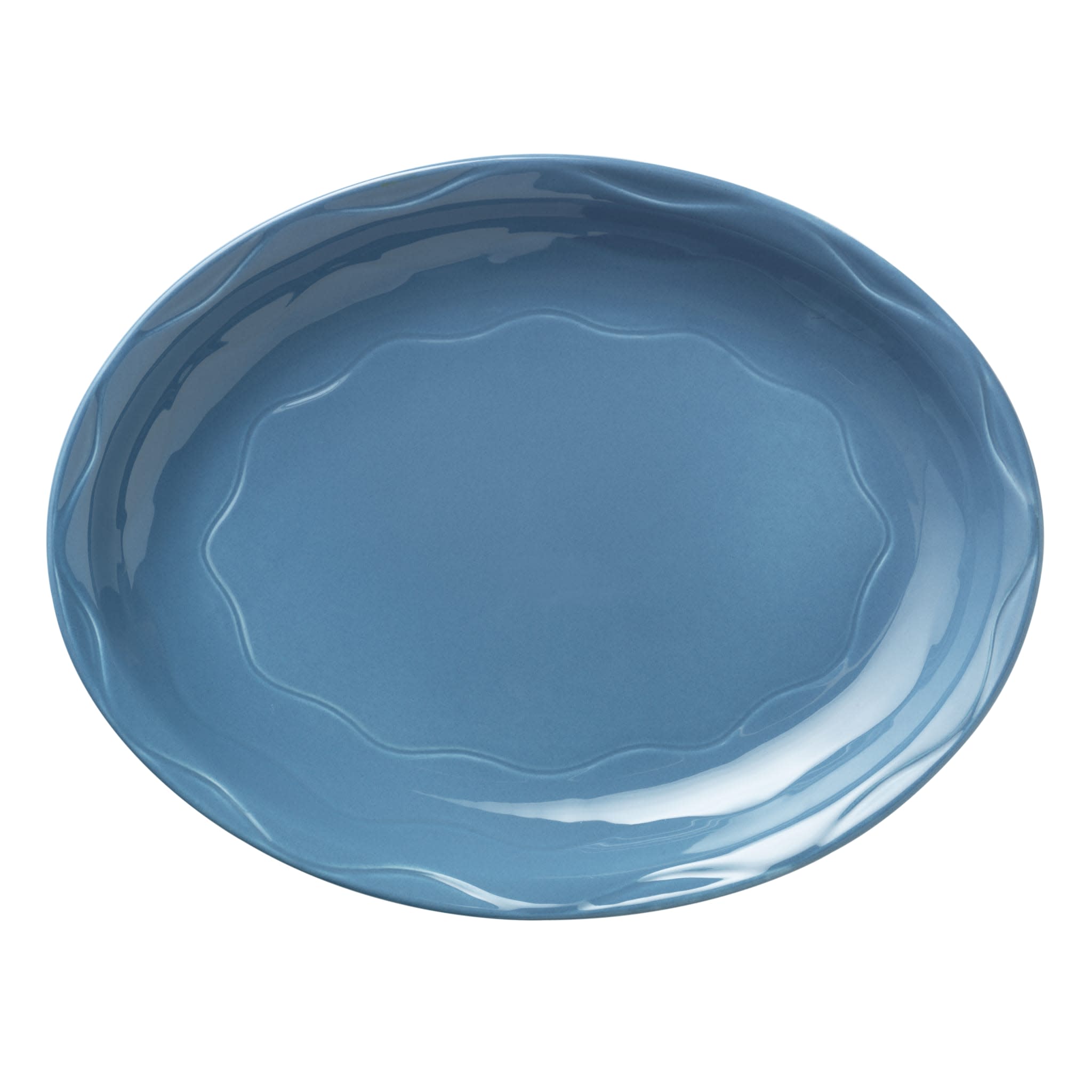 Cantina 13-5/8 in. x 10-1/2 in. Blueberry Platter