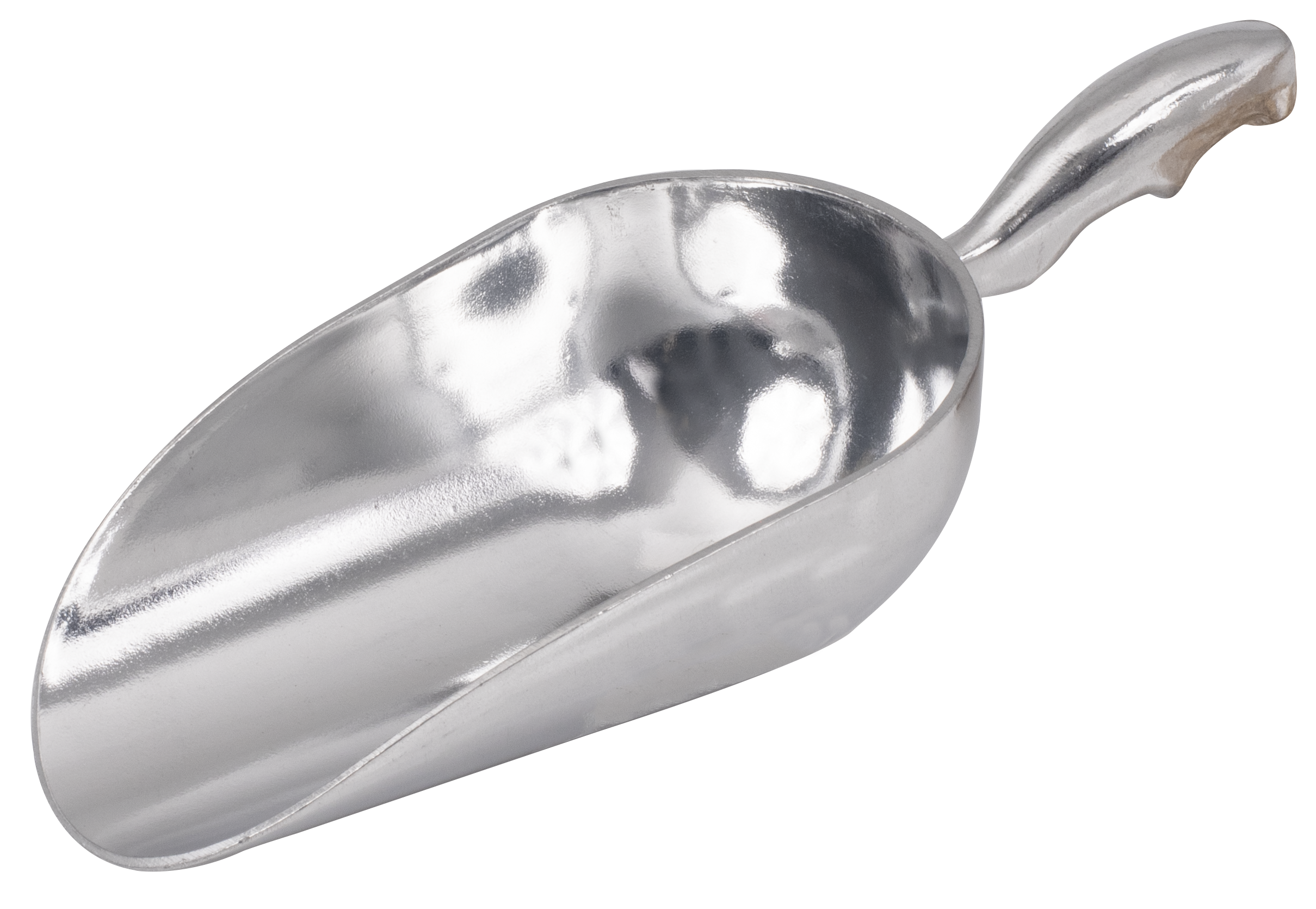 Scoop, 5 oz., Round Bowl, Aluminum
