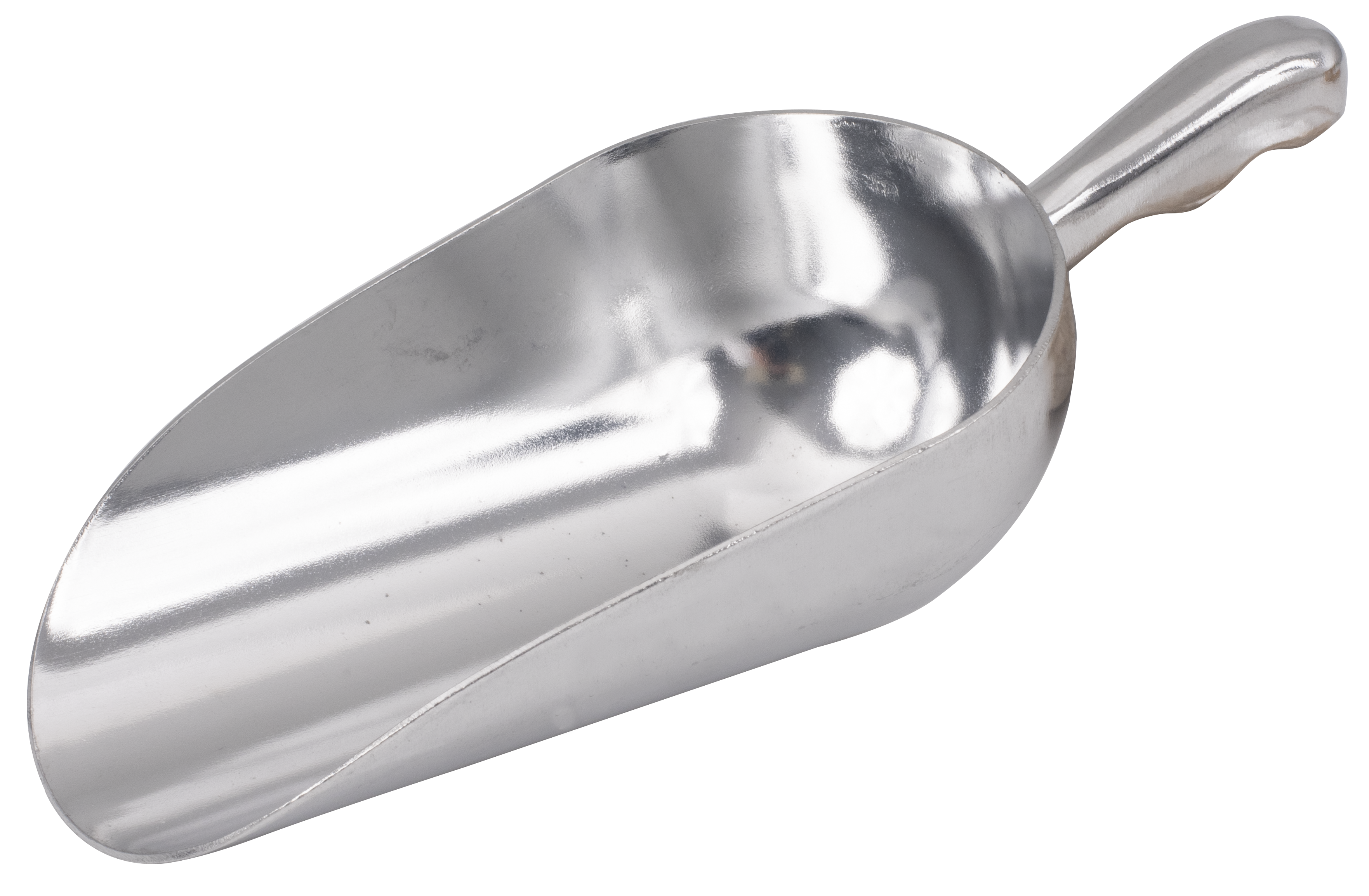 Scoop, 12 oz., Round Bowl, Aluminum