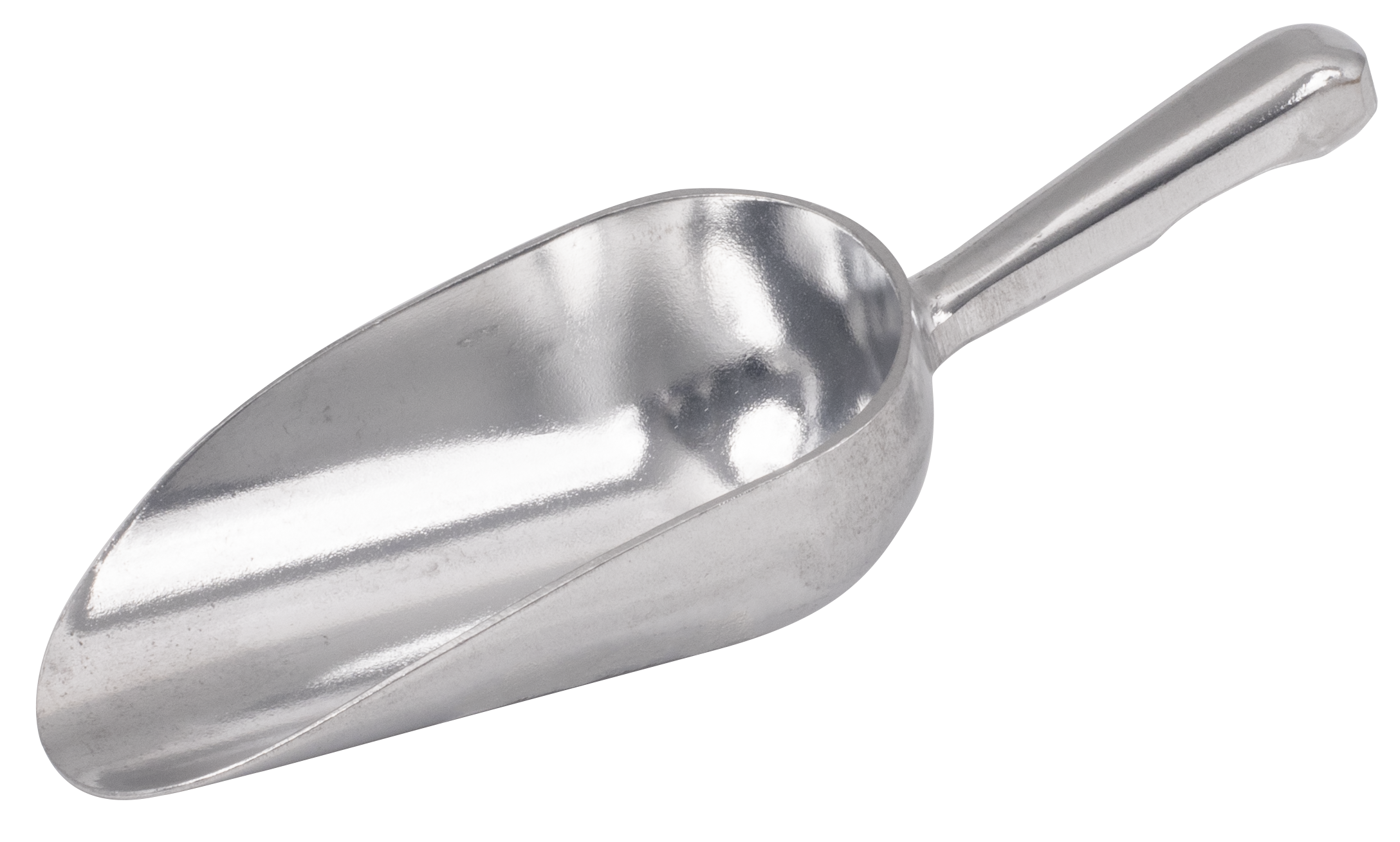 Scoop, 38 oz., Round Bowl, Aluminum