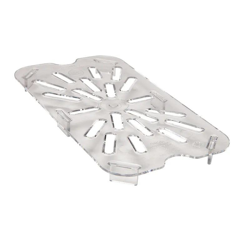 Camwear 1/4 Size Polycarbonate Drain Shelf, Clear