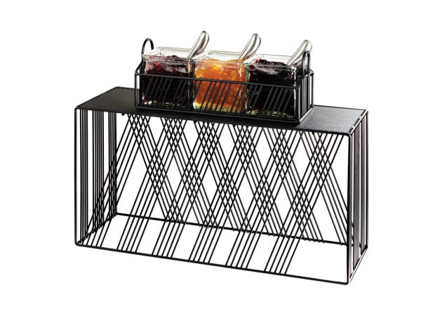 20" x 7" x 11" Rectangular Portland Riser, Black Wire