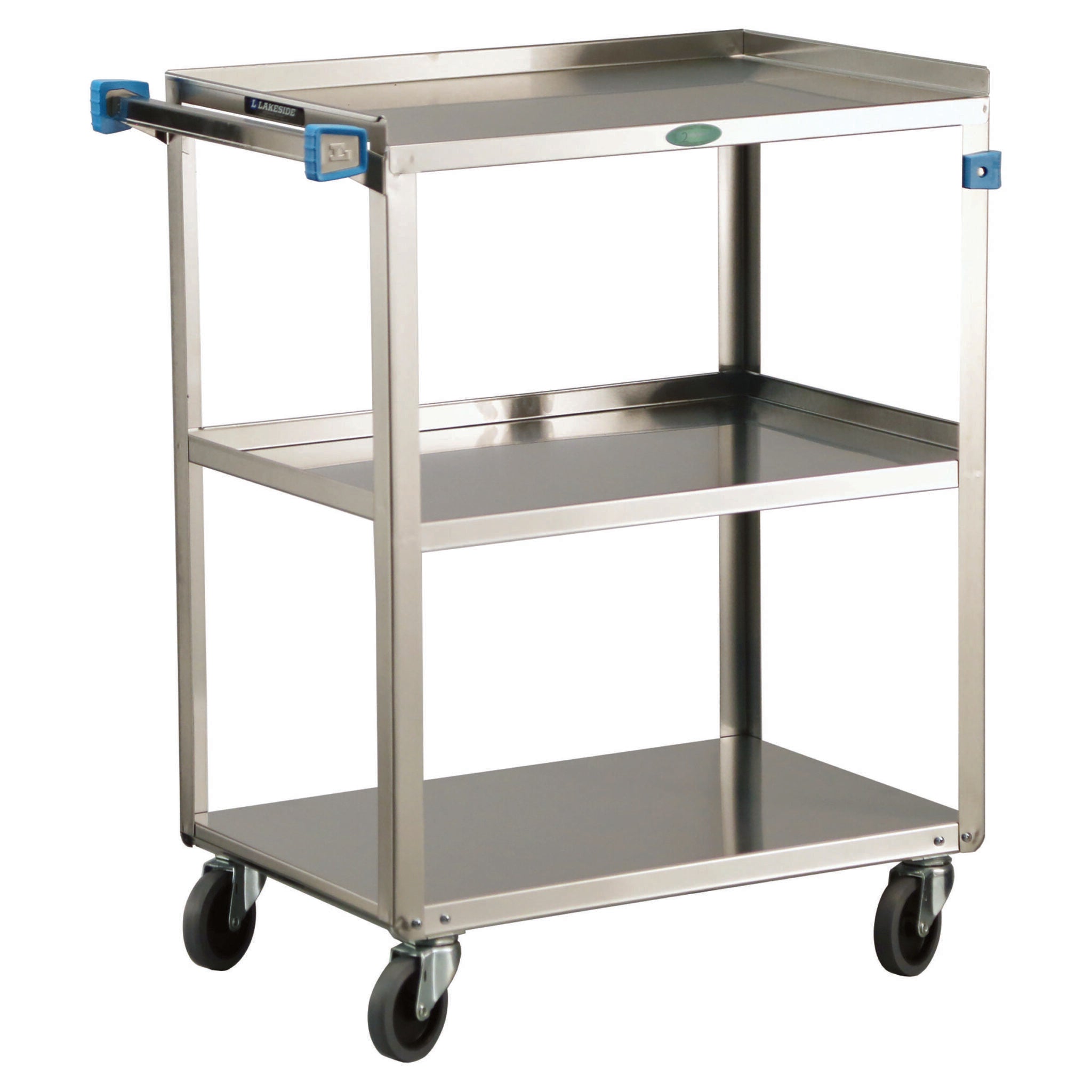 Utility Cart, 3-tier, open base, 500 lbs capacity