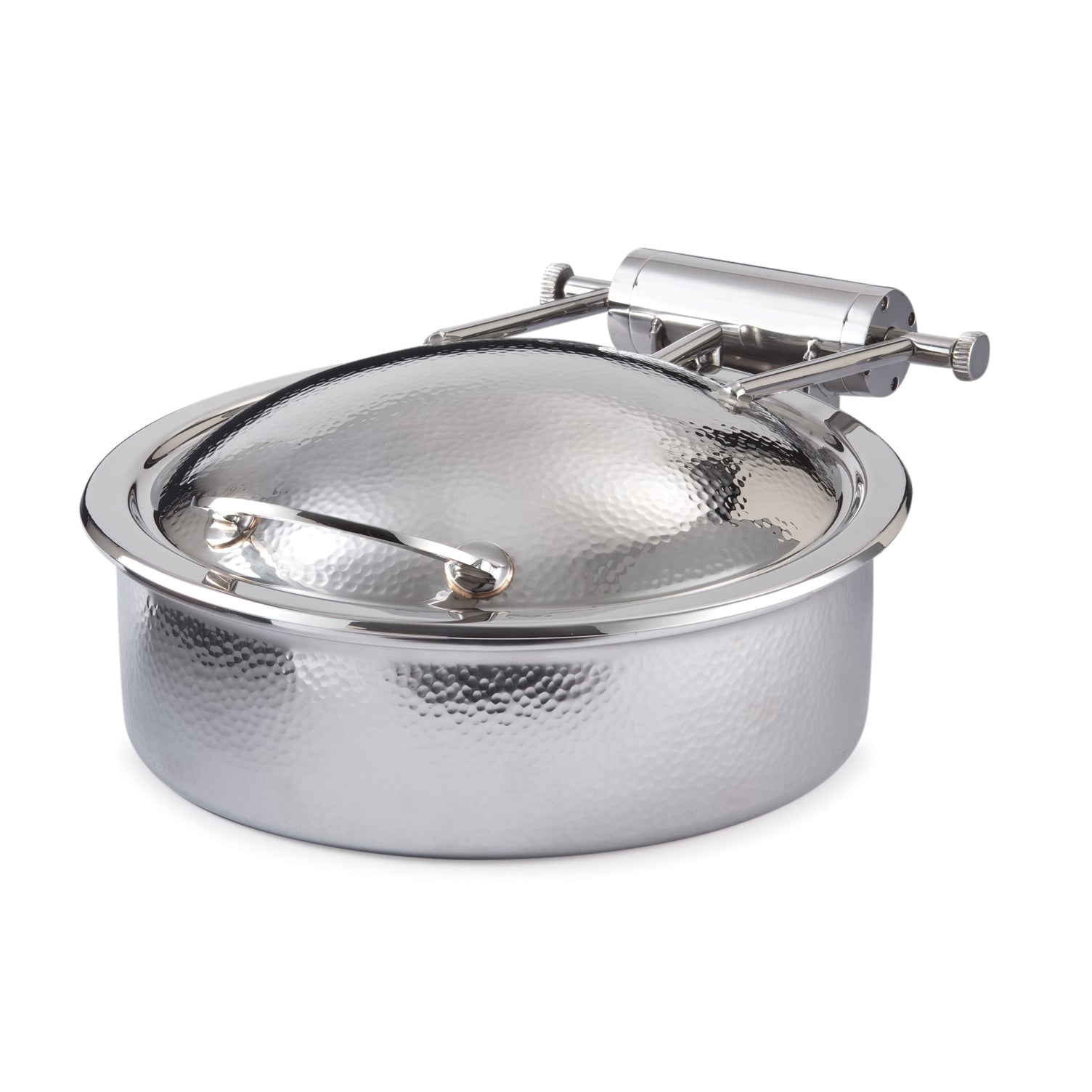 Round Hammered Induction Chafer L 18.25" W 15.75" (2.0 Gal) Grill Chafer