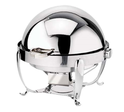 Park Avenue 8 Quart Round Chafing Dish, Brushed Stainless Steel