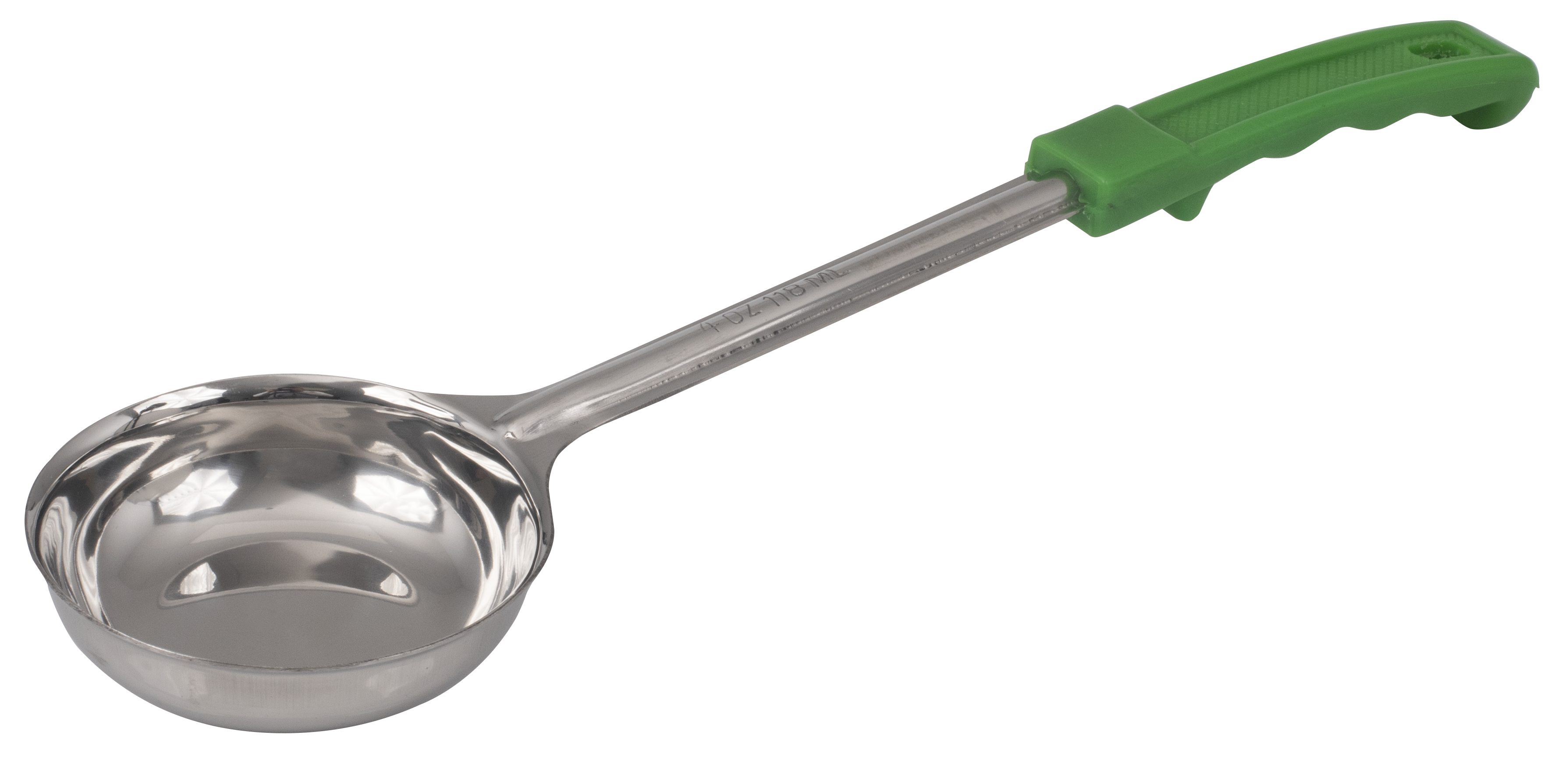 Food Portioner, 4 oz., Solid, Green Handle