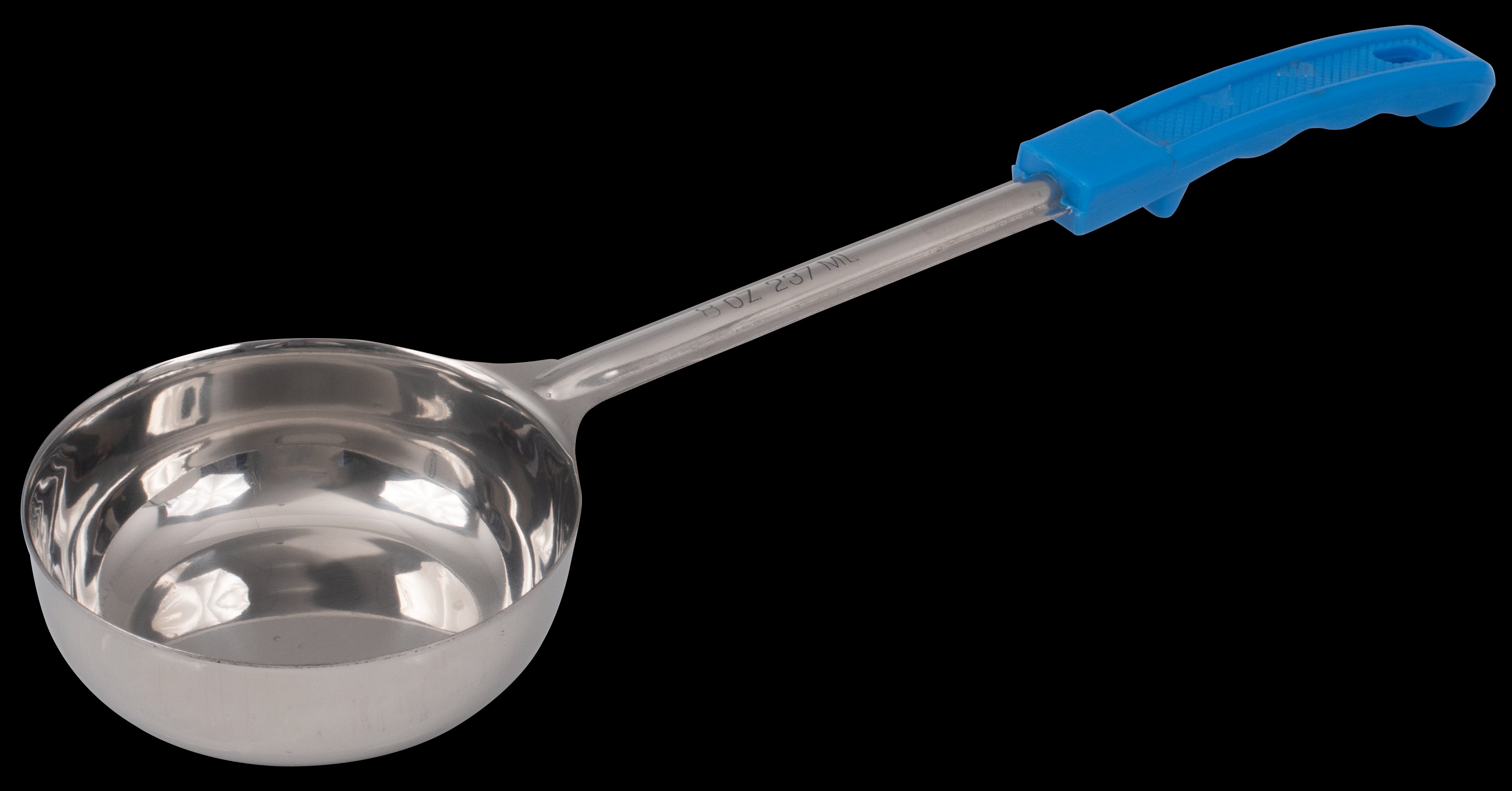 Food Portioner, 8 oz., Solid, Blue Handle