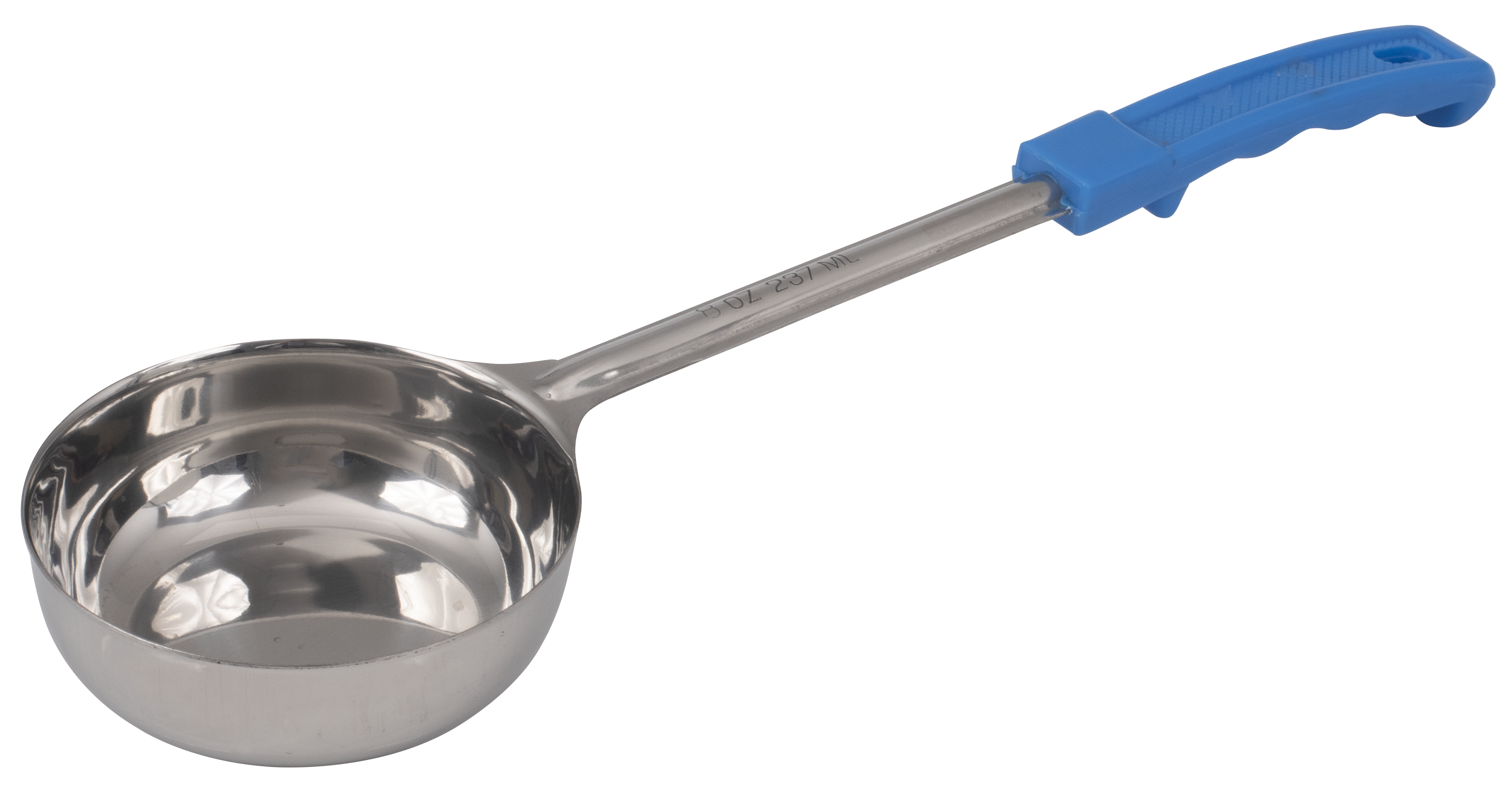 Food Portioner, 8 oz., Solid, Blue Handle