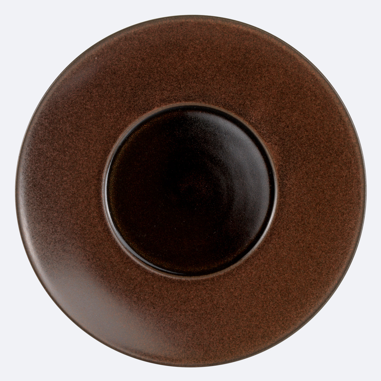 Rimmed Plate With Glossy Well 11.25
