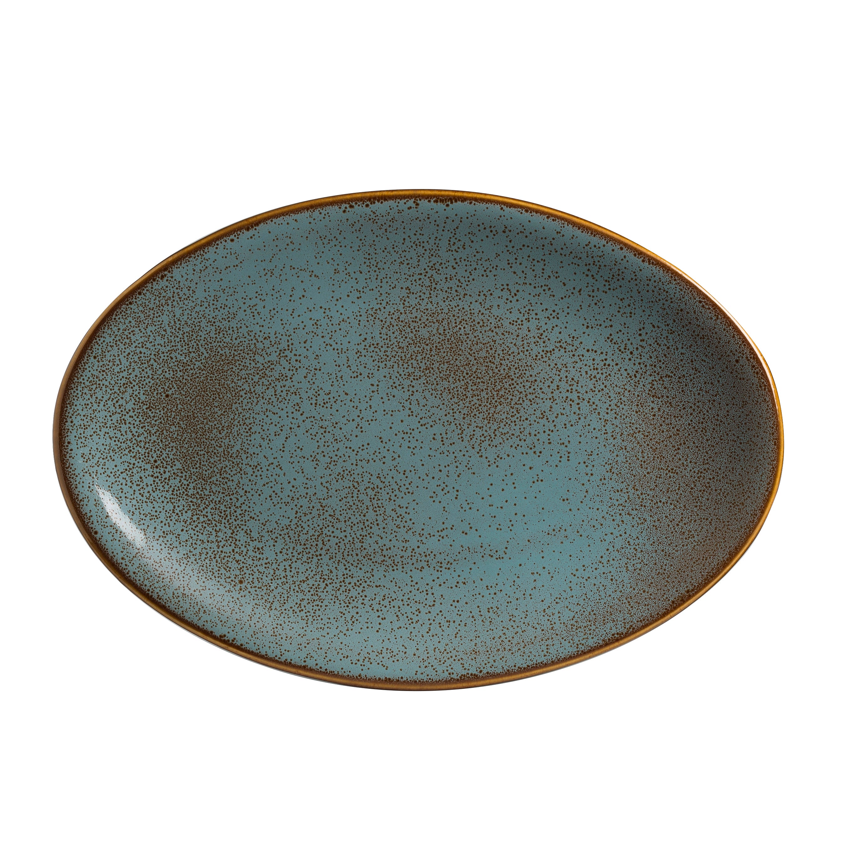 Oval Platter L 10.0" W 7.5" Tacana Azul
