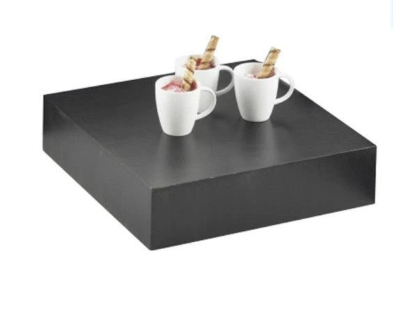 Midnight Bamboo Cube Tray/Riser, 12" x 12" x 3"