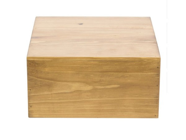 12" Rustic Pine Pine Wood Riser, 6"H