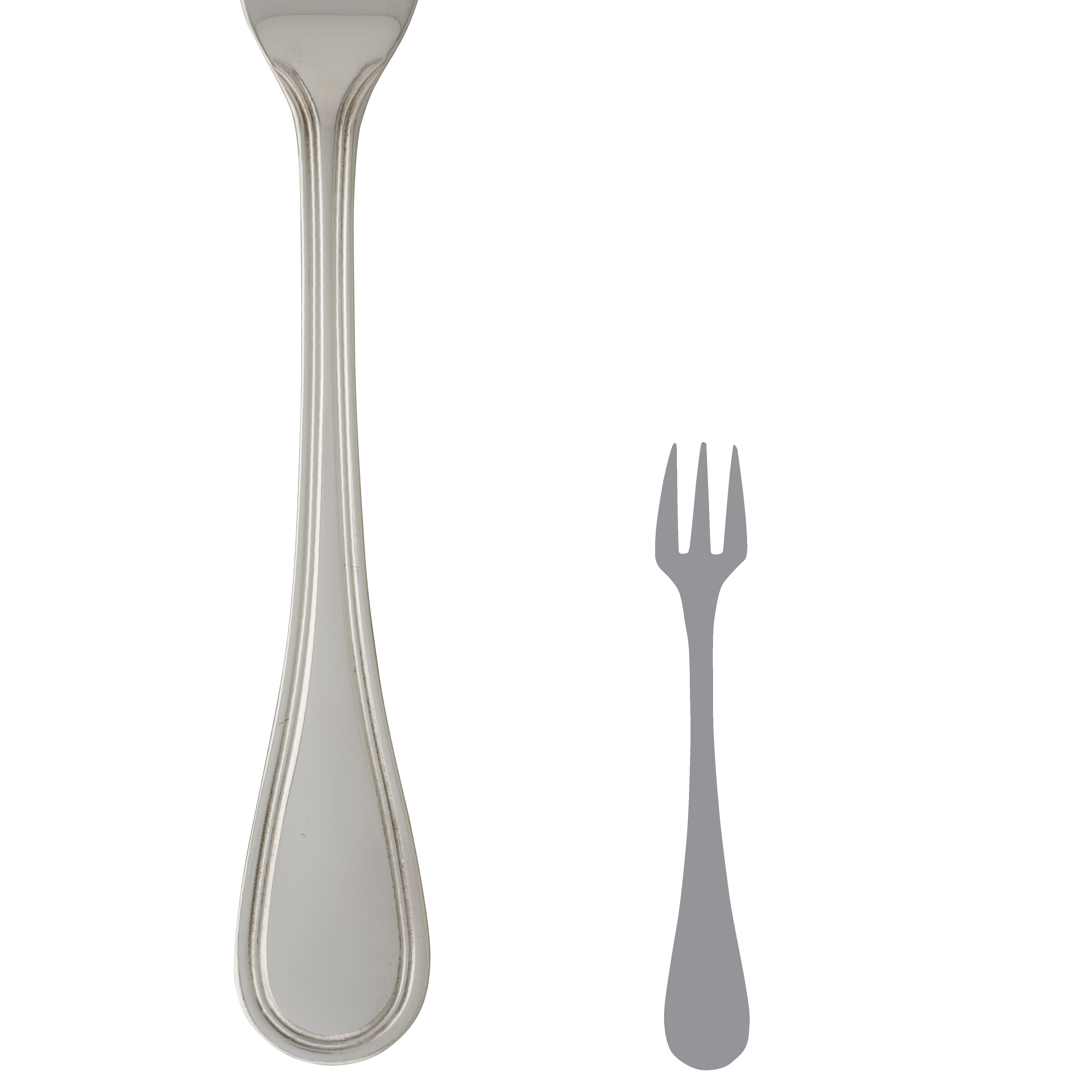 Oyster/Cocktail Fork L 5.75" Contour