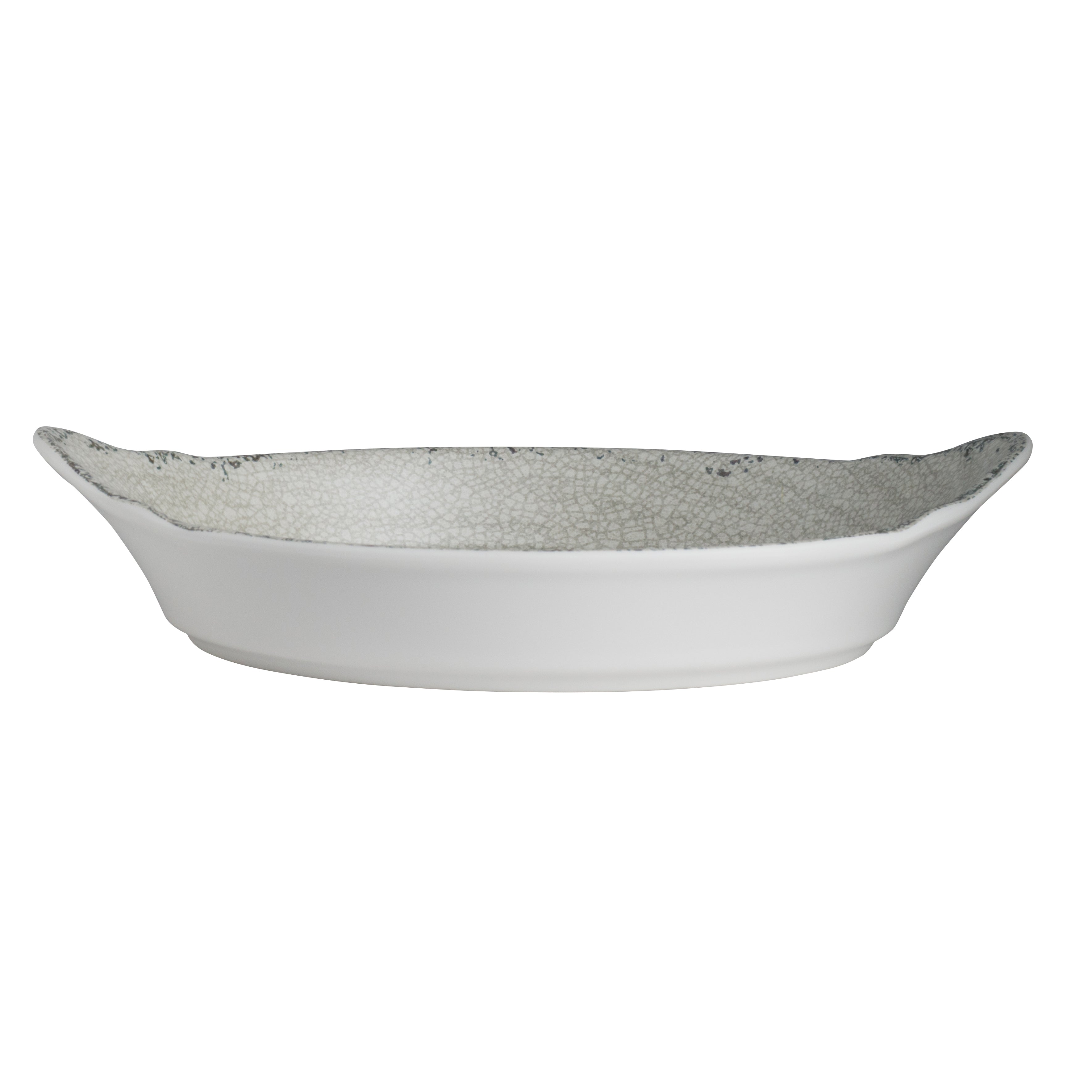Oval Eared Dish L 13.0" W 7.875" (1.25 Qt) Pompeii