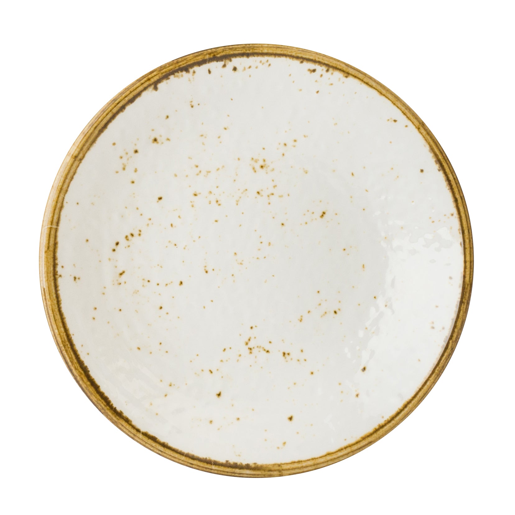Coupe Plate 6.375" Dia. Craft White Mel